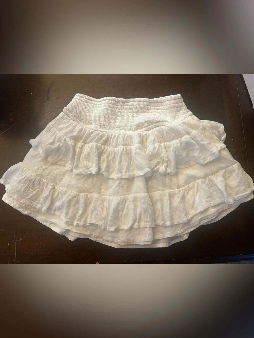 Hollister Ultra High-Rise White Mini Skirt